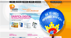Desktop Screenshot of graficaprimeirapagina.com.br