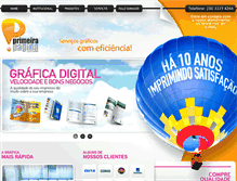 Tablet Screenshot of graficaprimeirapagina.com.br